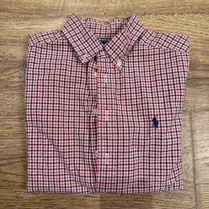 Ralph Lauren Boys Cotton Button Up M 10-12 NWOT